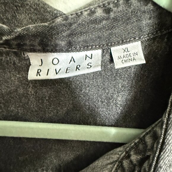 Joan Rivers Black Denim- XL NEW - Picture 3 of 6